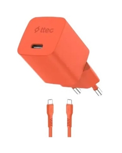 Ttec SmartCharger Gan 45W AVS PD Travel Fast Charger+USB-C 60W Cable 2SCG45CNT