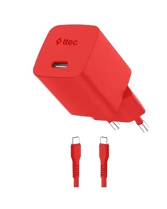 Ttec SmartCharger Gan 45W AVS PD Travel Fast Charger+USB-C 60W Cable 2SCG45CNK