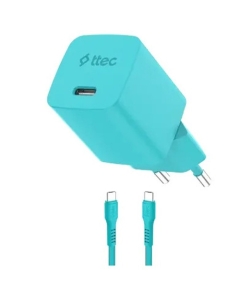 Ttec SmartCharger Gan 45W AVS PD Travel Fast Charger+USB-C 60W Cable 2SCG45CNM