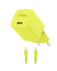 Ttec SmartCharger Gan 45W AVS PD Travel Fast Charger + USB-C -USB-C 60W Cable 2SCG45CNS