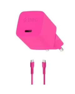 Ttec SmartCharger Gan 20W PD Travel Fast Charger+ USB-C -USB-C 60W Cable 120cm 2SCG20CNP