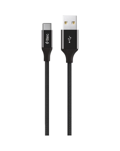 Ttec Aluminum Cable USB-A - USB-C Charge Cable 2.0 120cm Black