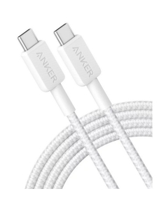 Anker 322 USB-C to USB-C 6ft Braided White A81F6G21