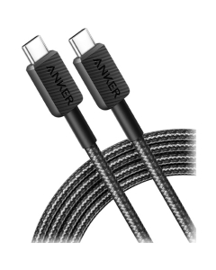 Anker 322 USB-C to USB-C 6ft Braided Black A81F6H11
