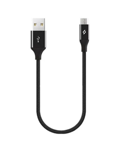 Ttec Alumicable Micro USB Charge/Data Mini Cable 30cm Black 2DK25S