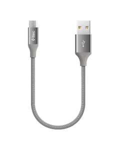 Ttec AlumiCable Mini USB-A To USB-C Charge/Data Cable 2.0 30cm Space Gray