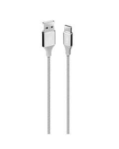 Ttec Alumicable USB-A To USB-C Charge/Data Cable 2.0 120cm Silver 2DK18G