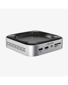 Cabletime 9 in 1 Mac M4 Dock 10GBPs NVME SSD HDMI 4K/60hz 3xUSB-A 2xUSB-C 1xSD/TF Aluminum Space Gray (CT-DKM9-AG)