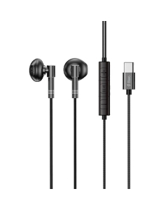 Ttec Rio Fit Style USB-C Stereo Wired In-Ear Headset with Mic Black 2KMM20S