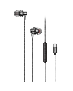Ttec Pop Fit Style USB-C Stereo In-Ear Headphones with Mic Black 2KMM21S