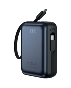 Ectra Nano Power Bank 45W Built-In USB-C Cable P1001