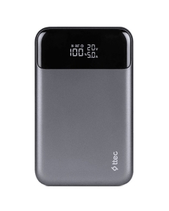 Ttec Recharger Pro LCD 20000mah PD 130W Power Bank Space Gray