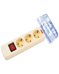 Ingelec 3 Socket Wire Copper with Switch White (5008K)