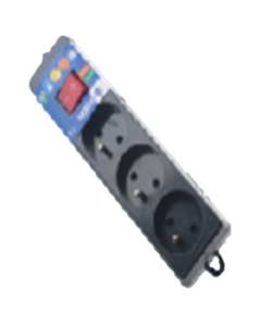 Ingelec 4 Socket with Switch 1.5m Black (1713/1N)