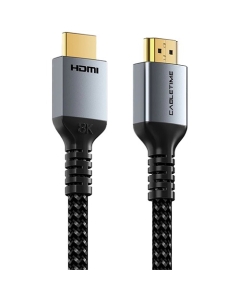 CABLETIME HDMI 2.1 8K/60hz/48GBPS 2m Black (CT-HD8K-AG2)