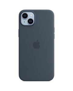 iPhone 14 Plus Silicone case with MagSafe Stomr Blue Model A2911
