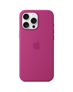 iPhone 16 Pro Max Silicone Case with MagSafe - Fuchsia