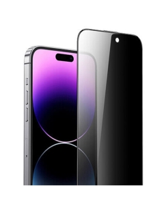 Green Lion 9H Steve Privacy Screen Protector For iPhone 15 Pro - Black GN9HSPY15PBK