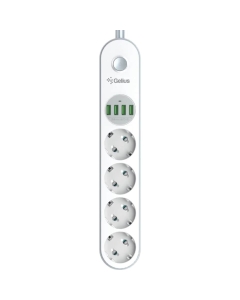 Gelius Pro Powerstrip G-Power (4 220V / 4 USB 3.4A) 2M (GP-PS-001)