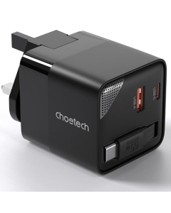 Choetech PD6091 65W Charger with Cable Black