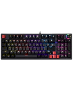 Jedel KL114 Mechanical Gaming Keyboard With Knob Rainbow Lightning Type-C 1.6m Gray