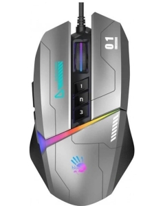 A4tech Bloody W60 Max RGB Gaming Mouse Gun Grey (13043)