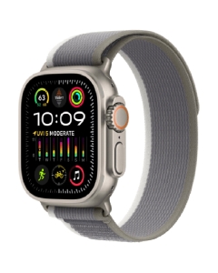 Apple Watch Ultra 2 GPS + Cellular, 49mm Titanium Case with Green/Grey Trail Loop MRF33RB/A