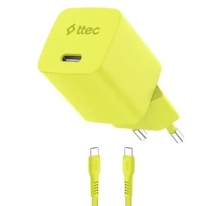 Ttec SmartCharger Gan 45W AVS PD Travel Fast Charger + USB-C -USB-C 60W Cable 2SCG45CNS
