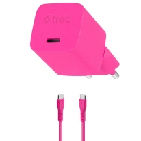 Ttec SmartCharger Gan 20W PD Travel Fast Charger+ USB-C -USB-C 60W Cable 120cm 2SCG20CNP