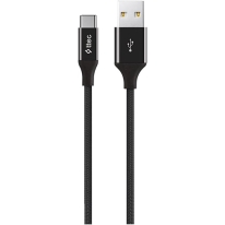 TTEC Alumi Cable USB-A - USB-C Charge Cable 2.0 120cm Black