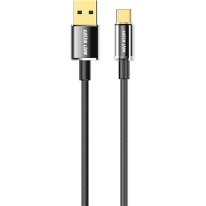 Green Lion USB-A to USB-C touch Cable 1m 3A Black - GNTPTGHATCBK