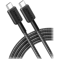 Anker 322 USB-C to USB-C 6ft Braided Black A81F6H11
