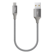 Ttec AlumiCable Mini USB-A To USB-C Charge/Data Cable 2.0 30cm Space Gray