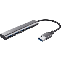 Trust Halyx 4 Port USB 3.2 Gen1 Hub Gray
