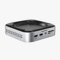 Cabletime 9 in 1 Mac M4 Dock 10GBPs NVME SSD HDMI 4K/60hz 3xUSB-A 2xUSB-C 1xSD/TF Aluminum Space Gray (CT-DKM9-AG)