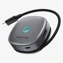 Cabletime 7 in 1 Magnetic USB-C Hub 1xHDMI 4K60hz 2xUSB-A 2xUSB-C SD TF Space Gray (CT-HUBS-PG7)