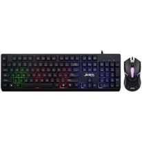 Jedel GK106 Combo Set RGB Keyboard 1.5m 3D Optical Mouse 1.35m