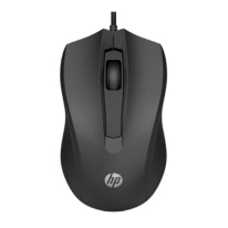 HP 100 Wired Mouse Black (6VY96AA)