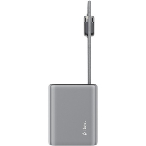 Ttec Recharger Pro TFT 10.000mAh PD 20W Powerbank With Built-in USB-C & Lightning Cable 2BB278UG