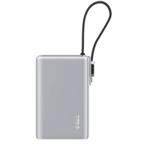 Ttec Recharger Pro Max TFT 20000mah PD 65W Power Bank with Built-in USB-C Cable