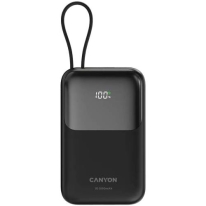 Canyon OnPower 101 Built-in Cable 10000mAh 22.5W Power bank Black CNS-CPB101BL