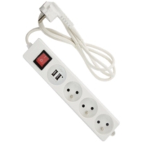 Ingelec 3 Socket with USB 1.5m White (1713U/1)