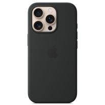 iPhone 16 Pro Silicone Case with MagSafe - Black