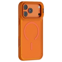 Levelo Solo Pro Camera Kickstand Case for iPhone 17 Pro Max Orange LVLSPCKSC17PMOR