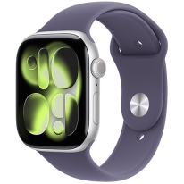 Apple Watch Series 11 GPS 42mm Silver Aluminium Case With Purple Fog Sport Band - S/M