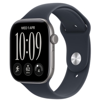Apple Watch Series 12 GPS 42mm Space Gray Aluminium Case With Navy Blue Sport Band - S/M