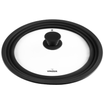 თავსახური Vinzer Glass Lid with Silicone Rim 24/26/28 cm, 50249