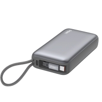 Ttec Recharger PRO LCD 10.000mAh PD 20W Powerbank Withretractable USB-C Cable 2BB275UG