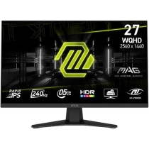 MSI MAG QHD 27FQ 27 Rapid IPS 2560X1440 240 Hz 0.5ms HDR 9S6-3CE41H-052