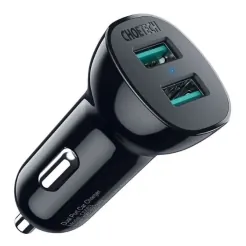 Choetech C0051-V5 36W QC 3.0 Dual USB-A Car Charger (XX-C0051-V5-BK)